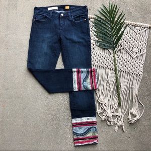 Pilcro Boho Printed Jeans Size 25